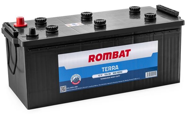 Baterie camion ROMBAT TERRA 6546AE4090, 154 Ah, 900 A, 12 V, 514 x 218 x 218 mm, borne tip camion