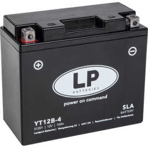 Baterie moto LANDPORT AGM YT12B-4, 12 V, 10 Ah, 175 A, sigilat, cu acid