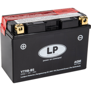 Baterie moto LANDPORT AGM YT9B-BS, 12 V, 8 Ah, 115 A, cu pachet acid