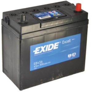 Baterie auto EXIDE Excell EB456, 45 Ah, 12V, 330 A, 237x127x227 mm