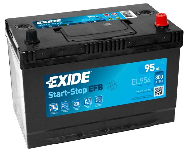 Baterie auto EXIDE EFB Start-Stop EL954, 95 Ah, 12V, 800 A, 306x173x222 mm