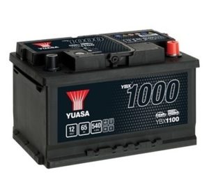 Baterie auto YUASA YBX 1000 CA-CA YBX1100, 12 V, 65 Ah, 540 A, 278x175x175 mm, borna dreapta plus