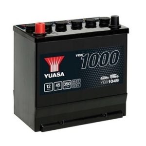 Baterie auto YUASA YBX 1000 CA-CA CLASIC YBX1049, 12 V, 45 Ah, 350 A, 220x135x225 mm, borna inversa stanga plus
