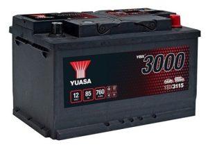 Baterie auto YUASA YBX 3000 ASIA YBX3115, 12 V, 85 Ah, 760 A, 317x175x190 mm, borna dreapta plus