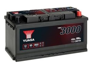 Baterie auto YUASA YBX 3000 ASIA YBX3019, 12 V, 95 Ah, 850 A, 353x175x190 mm, borna dreapta plus