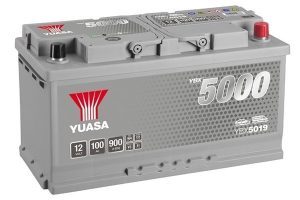 Baterie auto YUASA YBX 5000 Silver YBX5019, 12 V, 100 Ah, 900 A, 353x175x190 mm, borna dreapta plus