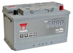 Baterie auto YUASA YBX 5000 Silver YBX5115, 12 V, 90 Ah, 800 A, 315x175x190 mm, borna dreapta plus