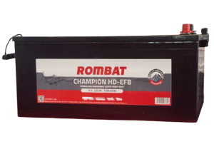 Baterie camion ROMBAT CHAMPION HD EFB 7305HF3120, 12V, 230 Ah, 1200 A, 518x276x226, borna stanga plus