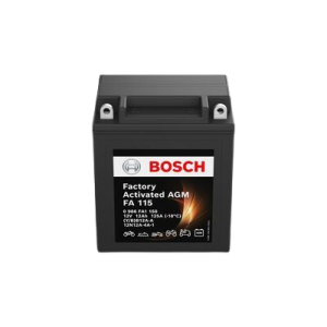 Baterie moto BOSCH Factory Activated AGM FA 115 0 986 FA1 150, 12 V, 12 Ah, 125 A, 134x81x160 mm