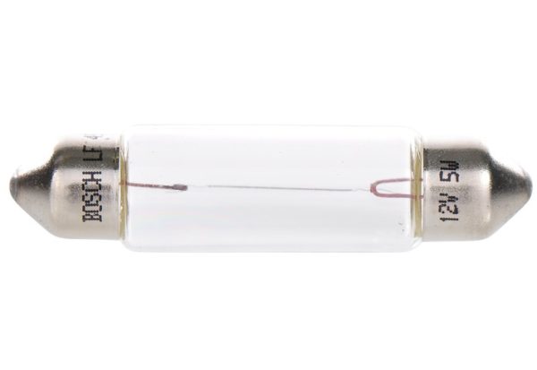Bec iluminare numar circulatie SV8,5 12V 5W 11/41mm BOSCH PURE LIGHT 1 987 302 225, se vinde la set de 10 bucati/pret pe bucata