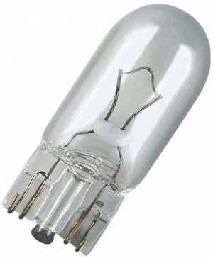 Bec auto W3W 12V 3W W2,1x9,5d QWP, se vinde la set de 10 bucati