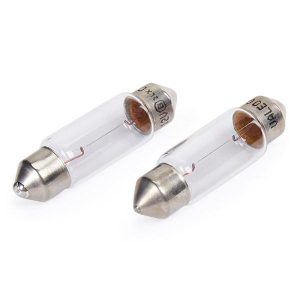Set 2 becuri auto iluminare numar circulatie SV8.5 12V 5W 11/35mm C5W, blister, VALEO Essential 032124
