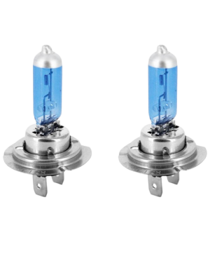 Set 2 becuri auto pentru far faza lunga CARPRISS 70721024, H7, 12V, 55W, PX26d, tip xenon, albastru