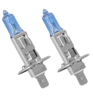 Set 2 becuri auto pentru far faza lunga CARPRISS 70721061, H1, 12V, 55W, P14.5s, imitatie xenon, +60 intensitate luminoasa