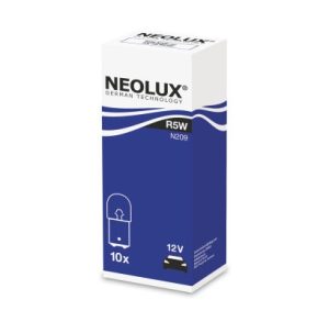 Set 10 becuri auto NEOLUX N209, R5W, 12V, 5W, BA15D, se vinde la set de 10 bucati/pret pe bucata
