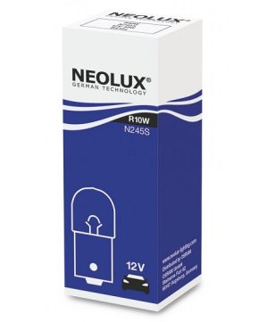 Bec auto NEOLUX N245S, R10W, 12V, 10W, BA15s, se vinde la set de 10 bucati/pret pe bucata