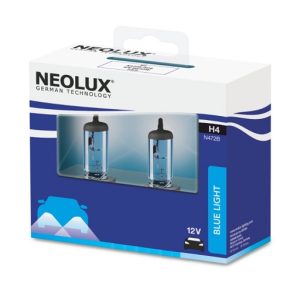Set 2 becuri auto NEOLUX Blue Light N472B-2SCB, H4, 12V, 60/55W, P43t