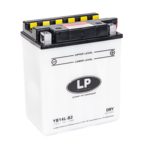 Baterie moto LANDPORT Dry +acid YB14L-B2, tensiune 12V, amperaj 14 Ah, curent pornire EN 180 A, 135 x 89 x 166 mm