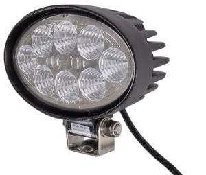 Proiector auto LED HELLA 1GA 357 001-001, oval, 143x120 mm, 12/24V, 24 W, lungime cablu 530 mm, 5500 K