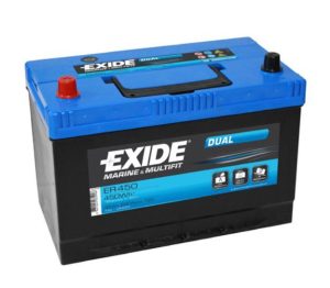 Baterie auto EXIDE ER450 AGM, tensiune 12 V, amperaj 95 Ah, curent pornire 650 A, 310 x 175 x 225 mm, borna stanga plus