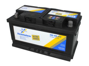 Baterie auto CARTECHNIC Ultra Power 580406074, tensiune 12 V, amperaj 80 Ah, curent pornire 740 A, borna normala dreapta +