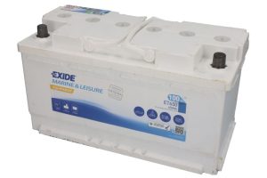 Baterie auto EXIDE Marine and Leisure Equipment ET650, tensiune 12 V, amperaj 100 Ah, curent pornire 800 A, borna dreapta plus