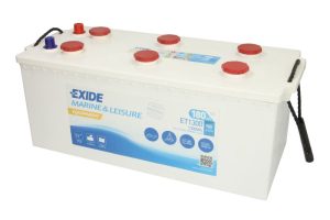 Baterie auto EXIDE Marine and Leisure Equipment ET1300, tensiune 12 V, amperaj 180 Ah, curent pornire 900 A, borna stanga plus