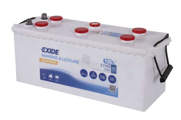 Baterie camion EXIDE Marine and Leisure Equipment ET950, tensiune 12 V, amperaj 135 Ah, curent pornire 700 A, borna stanga plus