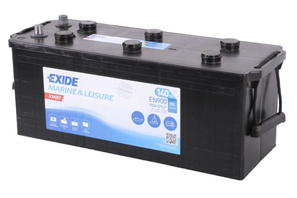 Baterie auto EXIDE Marine and Leisure START EN900, tensiune 12 V, amperaj 140 Ah, curent pornire 800 A, borna stanga plus