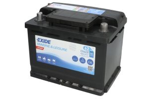 Baterie auto EXIDE Marine and Leisure START EN600, tensiune 12 V, amperaj 62 Ah, curent pornire 540 A, borna dreapta plus