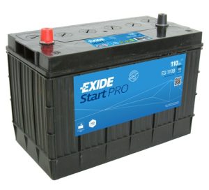 Baterie camion EXIDE Start PRO EG110B, tensiune 12 V, amperaj 110 Ah, curent pornire 950 A, borna dreapta plus
