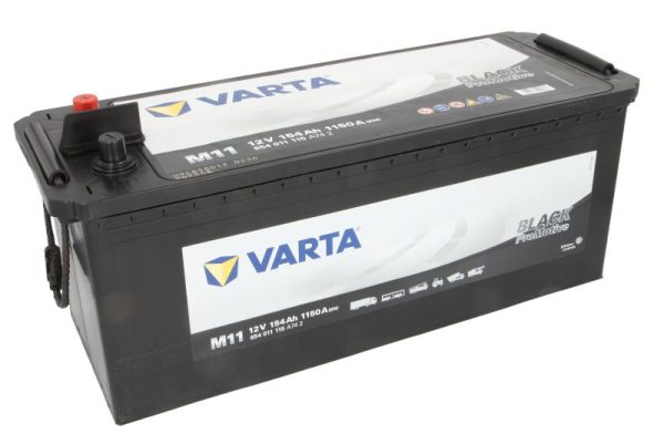 Baterie camioane VARTA M11 BLACK ProMotive 654011115, tensiune 12 V, amperaj 154 Ah, curent pornire 1150 A, borna stanga plus