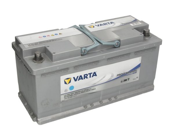 Baterie auto VARTA LA105 Professional Dual Purpose AGM 840105095, tensiune 12 V, amperaj 105 Ah, curent pornire 950 A, borna dreapta plus