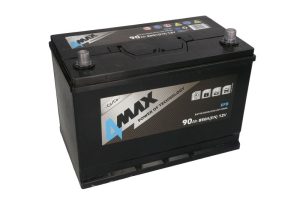 Baterie auto 4MAX Start Stop EFB BAT90/850R/EFB/JAP/4MAX, tensiune 12 V, amperaj 90 Ah, curent pornire 850 A, borne subtiri, dreapta plus