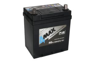 Baterie auto 4MAX BAT40/330L/JAP/4MAX, tensiune 12 V, amperaj 40 Ah, curent pornire 330 A, borne subtiri, stanga plus