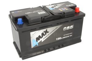 Baterie auto 4MAX Ecoline BAT100/800R/4MAX, tensiune 12 V, amperaj 100 Ah, curent pornire 800 A, dreapta plus