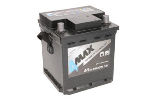 Baterie auto 4MAX Ecoline BAT41/360R/4MAX, tensiune 12 V, amperaj 41 Ah, curent pornire 360 A, dreapta plus