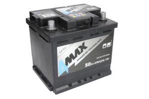 Baterie auto 4MAX BAT50/470R/4MAX, tensiune 12 V, amperaj 50 Ah, curent pornire 470 A, dreapta plus