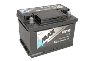 Baterie auto 4MAX Start Stop EFB BAT60/560R/EFB/4MAX, tensiune 12 V, amperaj 60 Ah, curent pornire 560 A, dreapta plus