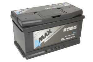 Baterie auto 4MAX Start Stop EFB BAT75/780R/EFB/4MAX, tensiune 12 V, amperaj 75 Ah, curent pornire 780 A, dreapta plus