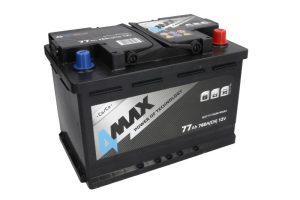 Baterie auto 4MAX Ecoline BAT77/760R/4MAX, tensiune 12 V, amperaj 77 Ah, curent pornire 760 A, dreapta plus