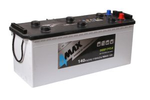 Baterie auto 4MAX Deep Cycle BAT140/980L/DC/4MAX, tensiune 12 V, amperaj 140 Ah, curent pornire 980 A, stanga plus