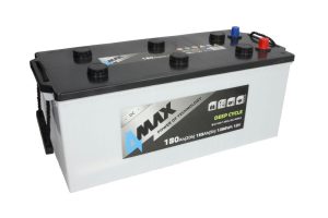Baterie auto 4MAX Deep Cycle BAT180/1260L/DC/4MAX, tensiune 12 V, amperaj 180 Ah, curent pornire 1260 A, stanga plus