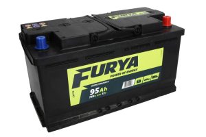 Baterie auto FURYA BAT95/760R/FURYA, tensiune 12 V, amperaj 95 Ah, curent pornire 760 A, borna dreapta plus