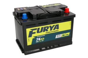 Baterie auto FURYA BAT76/720R/FURYA, tensiune 12 V, amperaj 76 Ah, curent pornire 720 A, borna dreapta plus