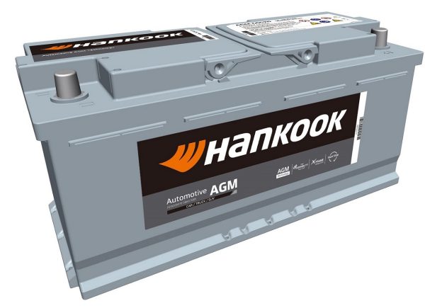 Baterie auto HANKOOK Start Stop AGM AGM60520, tensiune 12 V, amperaj 105 Ah, curent pornire 950 A, borna dreapta plus