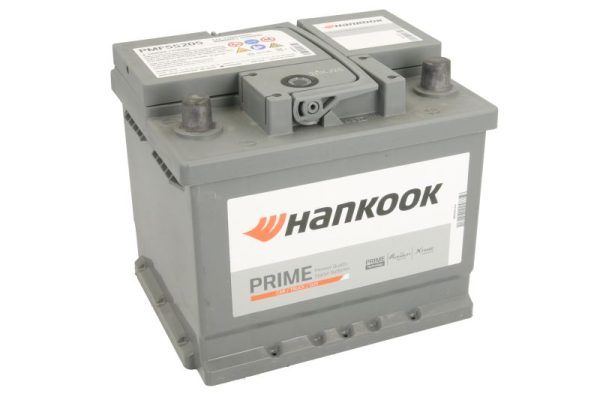Baterie auto HANKOOK Prime PMF55205, tensiune 12 V, amperaj 52 Ah, curent pornire 520 A, borna dreapta plus