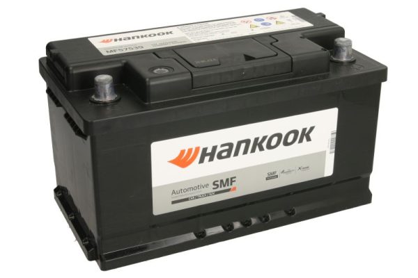 Baterie auto HANKOOK SMF MF57539, tensiune 12 V, amperaj 75 Ah, curent pornire 640 A, borna dreapta plus