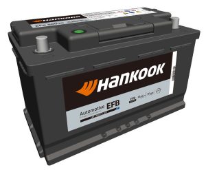 Baterie auto HANKOOK Start Stop EFB EFB58030, tensiune 12 V, amperaj 80 Ah, curent pornire 800 A, borna dreapta plus