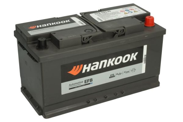 Baterie auto HANKOOK Start Stop EFB EFB59530, tensiune 12 V, amperaj 95 Ah, curent pornire 850 A, borna dreapta plus